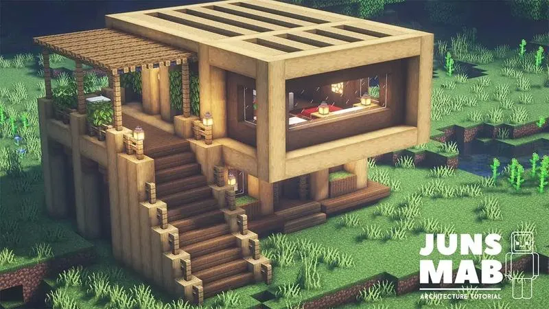 Drewniane domy w Minecraft